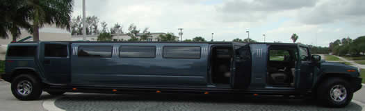 Royal Blue Hummer Limo