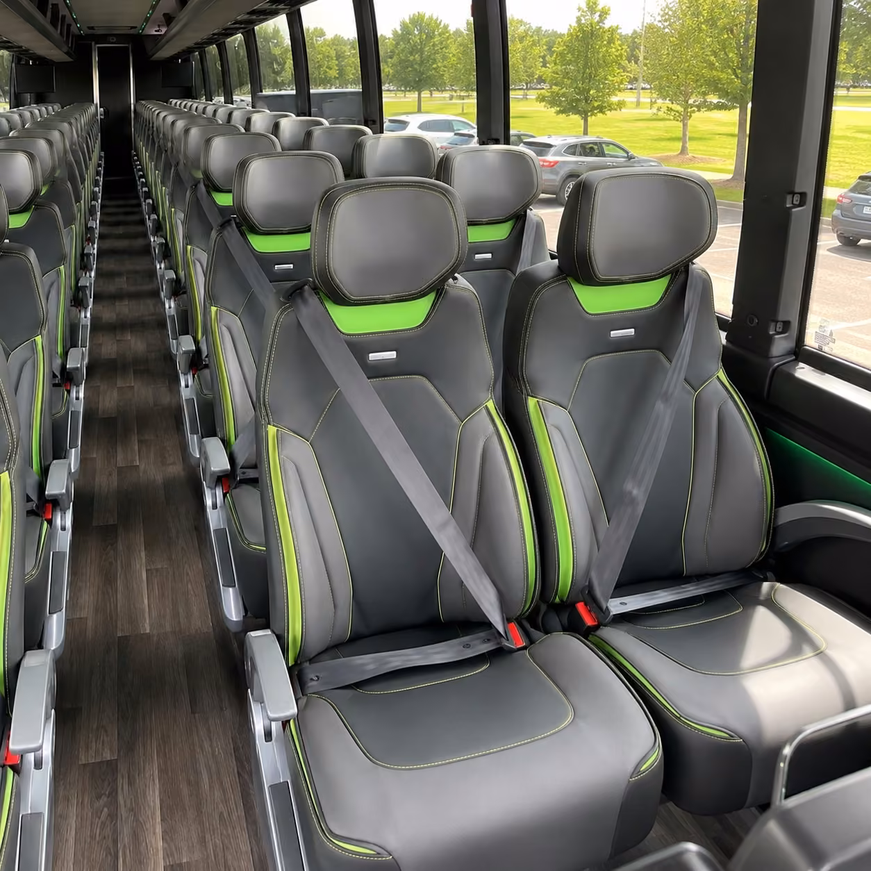 south florida charter bus interior