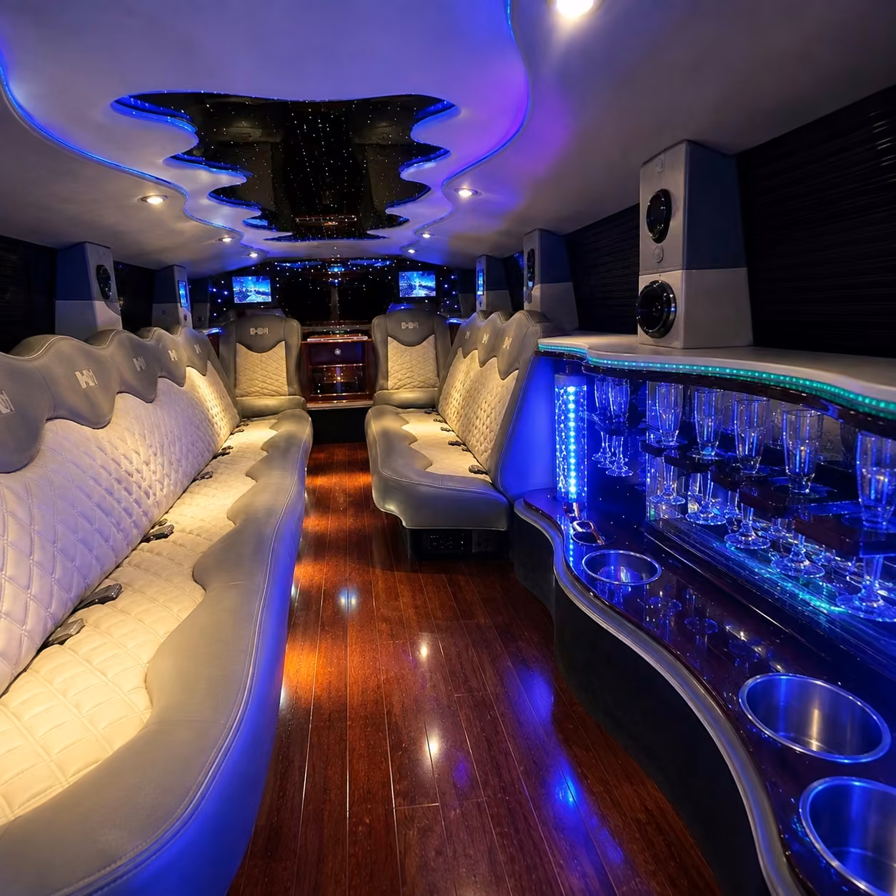 south florida limo interior
